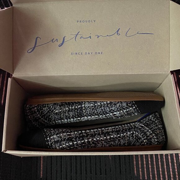 NIB Rothy's Midnight Tweed The Square - Size 7.5 - Picture 2 of 5